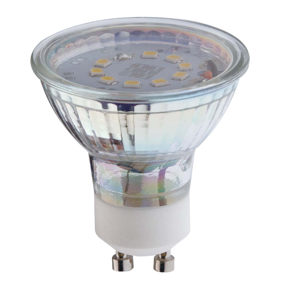 china led spotlights GU10 230V 3W 250LM Zarowka LED Glass