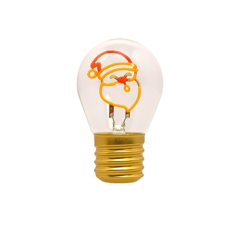 DIY Emotional Filament Light Bulbs with USB Rechargable-Santa