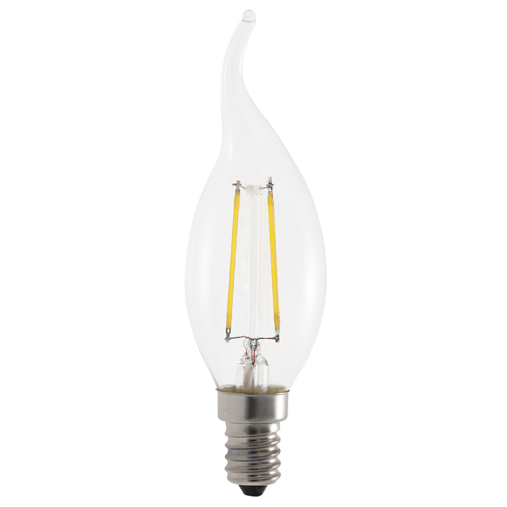 Candle Filament led light bulbs E14 2W-6W  for chandeliers