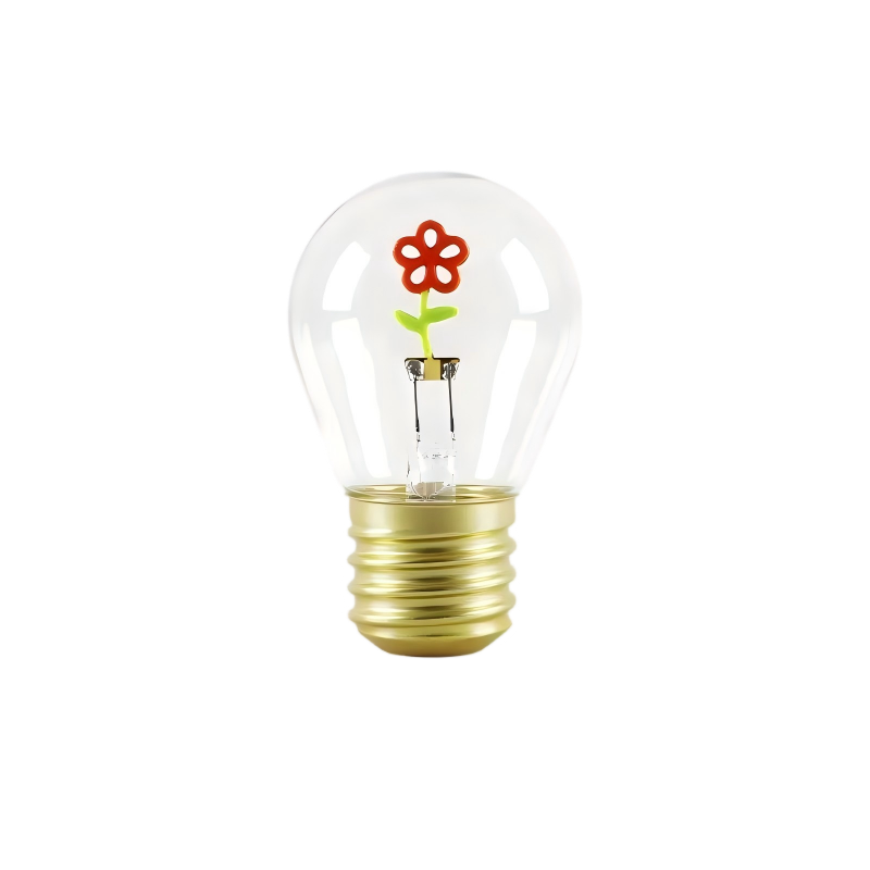 DIY Emotional Filament Light Bulbs with USB Rechargable-Flower