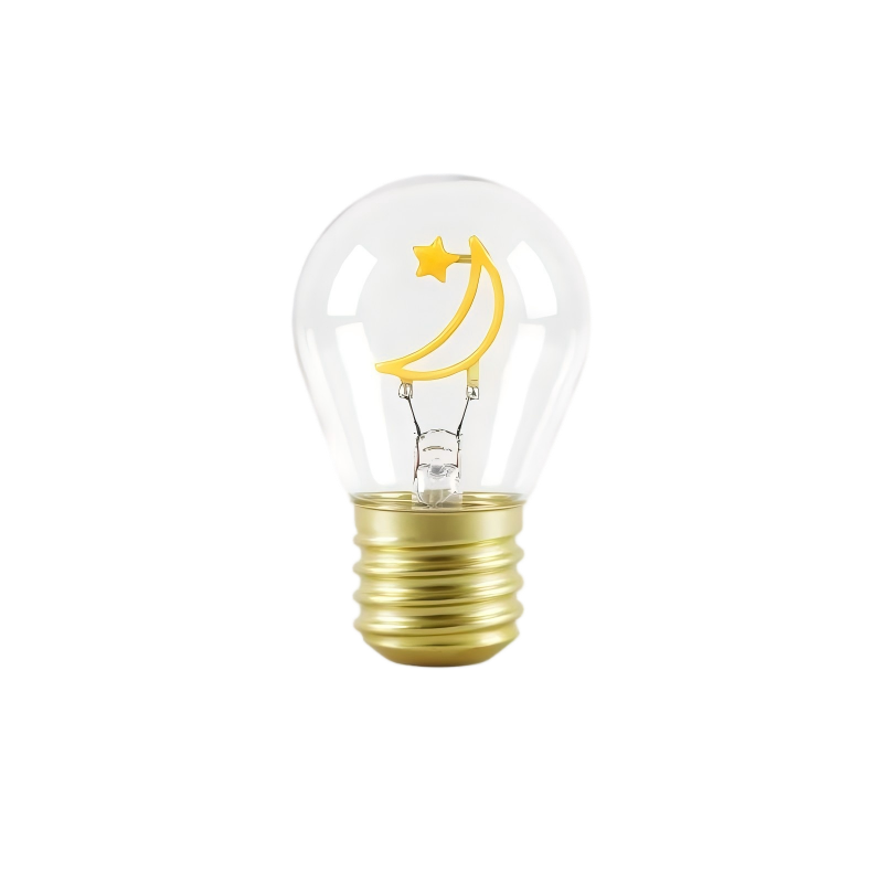 DIY Emotional Filament Light Bulbs with USB Rechargable-Moon