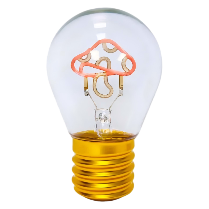 DIY Emotional Filament Light Bulbs with USB Rechargable-Mushroom