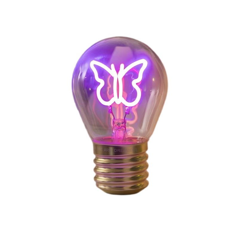 DIY Emotional Filament Light Bulbs with USB Rechargable-Butterfly