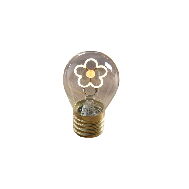 DIY Emotional Filament Light Bulbs with USB Rechargable-Flower