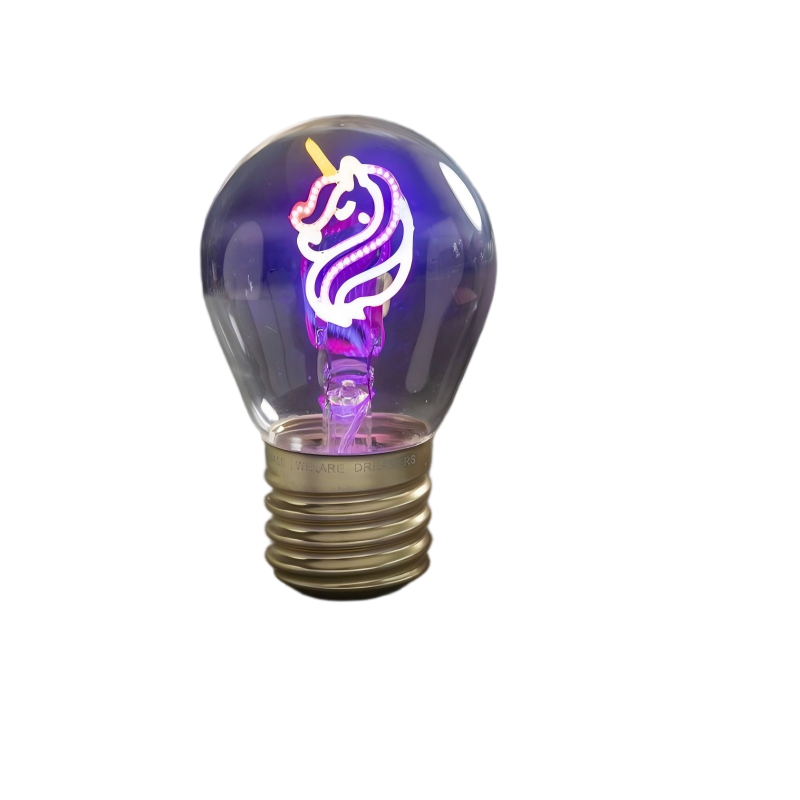 DIY Emotional Filament Light Bulbs with USB Rechargable-Unicorn